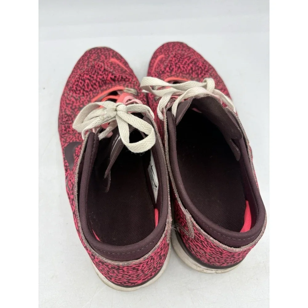 Nike Shoes Womens Size 7.5 Free 5.0 Tr Fit 4 Hyper Punch Deep Burgundy Run Walk - Picture 6 of 9